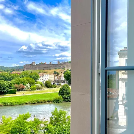 Chez Pierrot - Pont-neuf - Vue Cite Medievale * Carcassonne